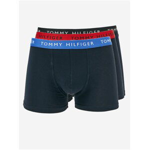 Sada tří tmavě modrých pánských boxerek Tommy Hilfiger Underwear