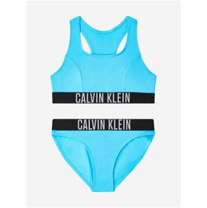 Modré holčičí plavky Calvin Klein Underwear