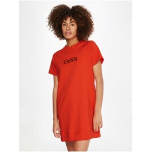 Oranžová dámská noční košile Calvin Klein Underwear