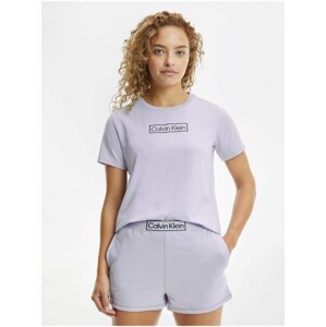 Světle fialové dámské pyžamo Calvin Klein Underwear