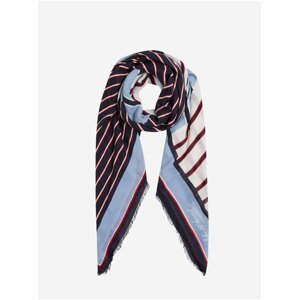 Bílo-modrý dámský vzorovaný šátek Tommy Hilfiger