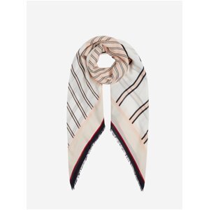 Světle růžový dámský vzorovaný šátek Tommy Hilfiger