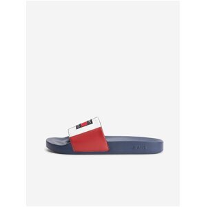 Červeno-modré pánské pantofle Tommy Hilfiger