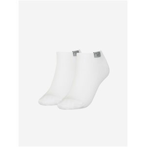 Sada dvou párů dámských ponožek v bílé barvě Calvin Klein