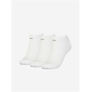 Sada tří párů dámských ponožek v bílé barvě Calvin Klein