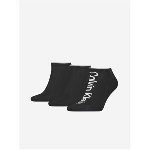 Sada tří párů pánských ponožek v černé barvě Calvin Klein