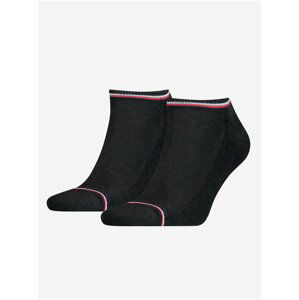 Sada dvou párů pánských ponožek v černé barvě Tommy Hilfiger Underwear