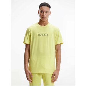 Žluté pánské tričko na spaní Calvin Klein Underwear