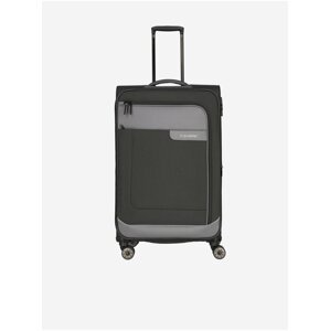 Tmavě šedý cestovní kufr Travelite Viia 4w L