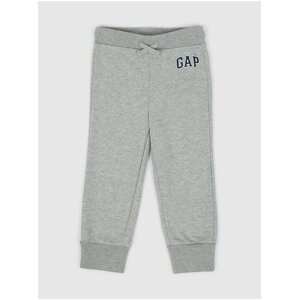 Šedé klučičí tepláky boy logo joggers GAP