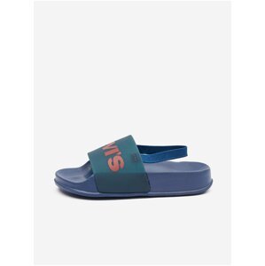 Tmavě modré klučičí sandály Levi's® Pool Translucent Mini