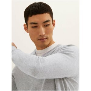 Čistě bavlněný svetr s výstřihem do V Marks & Spencer šedá