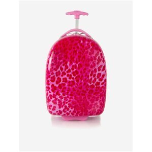 Růžový holčičí vzorovaný kufr Heys Kids Pink Leopard