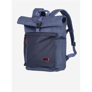 Modrý cestovní batoh Travelite Proof Roll-up backpack Petrol