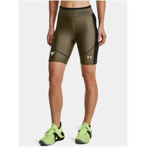 Zelené dámské kraťasy Under Armour UA Project Rock HG Bike Short