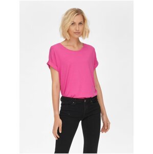 Tmavě růžové dámské tričko ONLY Moster