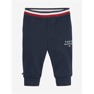 Tmavě modré dětské tepláky Tommy Hilfiger