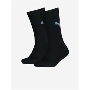 Sada dvou párů dětských ponožek v černé barvě Puma