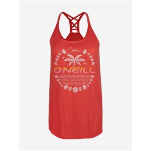 Červené dámské tílko s potiskem O'Neill LW BEACH ANGEL TANK TOP