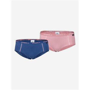 Sada dvou dámských kalhotek v růžové a modré barvě O'Neill HIPSTER 2-PACK