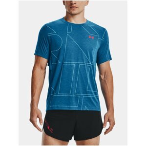 Modré tričko Under Armour UA Run Trail Tee
