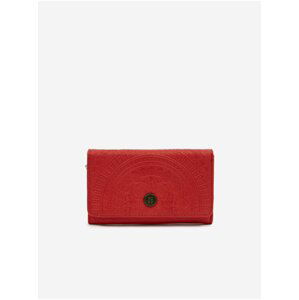 Červená dámská vzorovaná peněženka Roxy Crazy Diamond