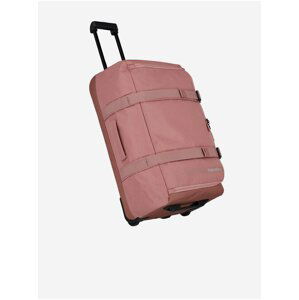 Růžová cestovní taška Travelite Kick Off Wheeled Duffle L Rosé