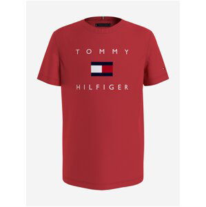 Červené klučičí tričko Tommy Hilfiger