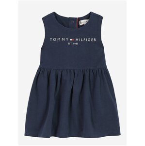 Tmavě modré holčičí šaty Tommy Hilfiger