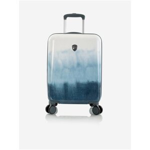 Bílo-modrý cestovní kufr Heys Tie-Dye Blue S