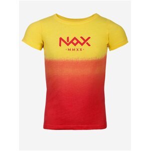 Žluto-červené dětské tričko NAX KOJO