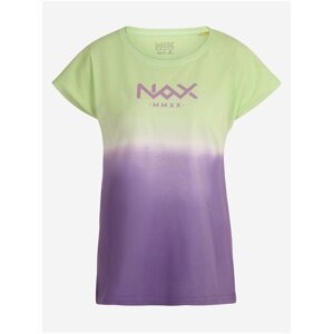 Zeleno-fialové dámské tričko NAX KOHUJA