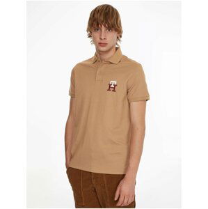 Hnědé pánské polo tričko Tommy Hilfiger