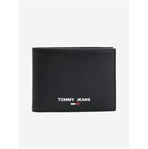 Černá pánská kožená peněženka Tommy Jeans