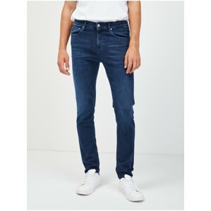 Tmavě modré pánské skinny fit džíny Calvin Klein Jeans