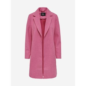 Růžový kabát ONLY Emma