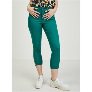 Zelené dámské zkrácené kalhoty ORSAY