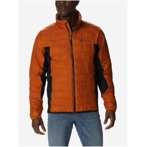 Oranžová pánská prošívaná bunda s kapucí Columbia Powder Lite Hybrid