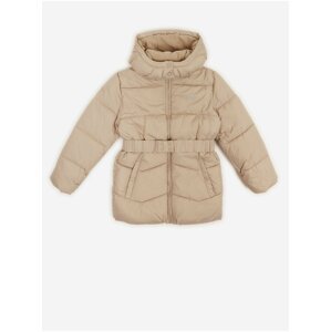 Béžový holčičí zimní prošívaný kabát Tom Tailor