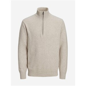 Šedý pánský žíhaný svetr Jack & Jones Bluwarren