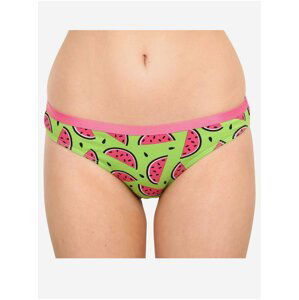 Růžovo-zelené dámské veselé kalhotky Dedoles Šťavnatý meloun