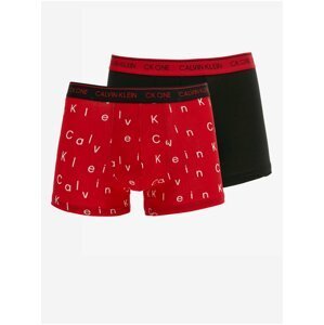 Sada dvou pánských boxerek v černé a červené barvě Calvin Klein Underwear