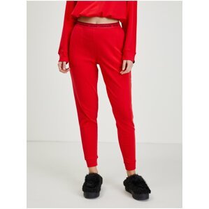 Červené dámské tepláky Calvin Klein Jeans
