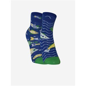 Zeleno-modré dětské veselé ponožky Dedoles Akvarijní rybičky