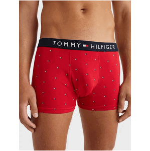 Červené pánské vzorované boxerky Tommy Hilfiger