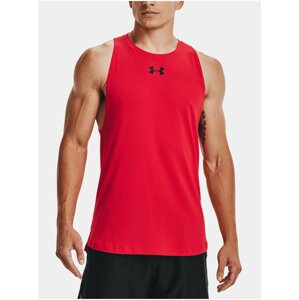 Červené pánské tílko Under Armour UA BASELINE COTTON TANK