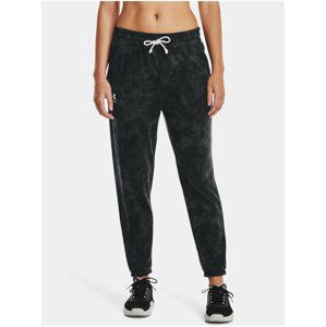 Černé dámské tepláky Under Armour Rival Terry Print Jogger