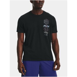 Černé pánské tričko Under Armour UA RUN ANYWHERE TEE v2