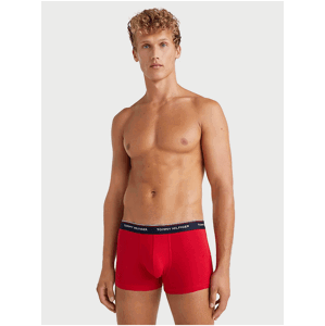 Sada tří pánských boxerek v červené a modré barvě Tommy Hilfiger Underwear