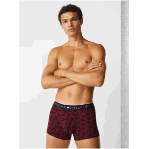 Červené pánské vzorované boxerky Tommy Hilfiger Underwear